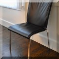 F19. Set of 10 Ronald Schmitt dining chairs.  35.5"h 